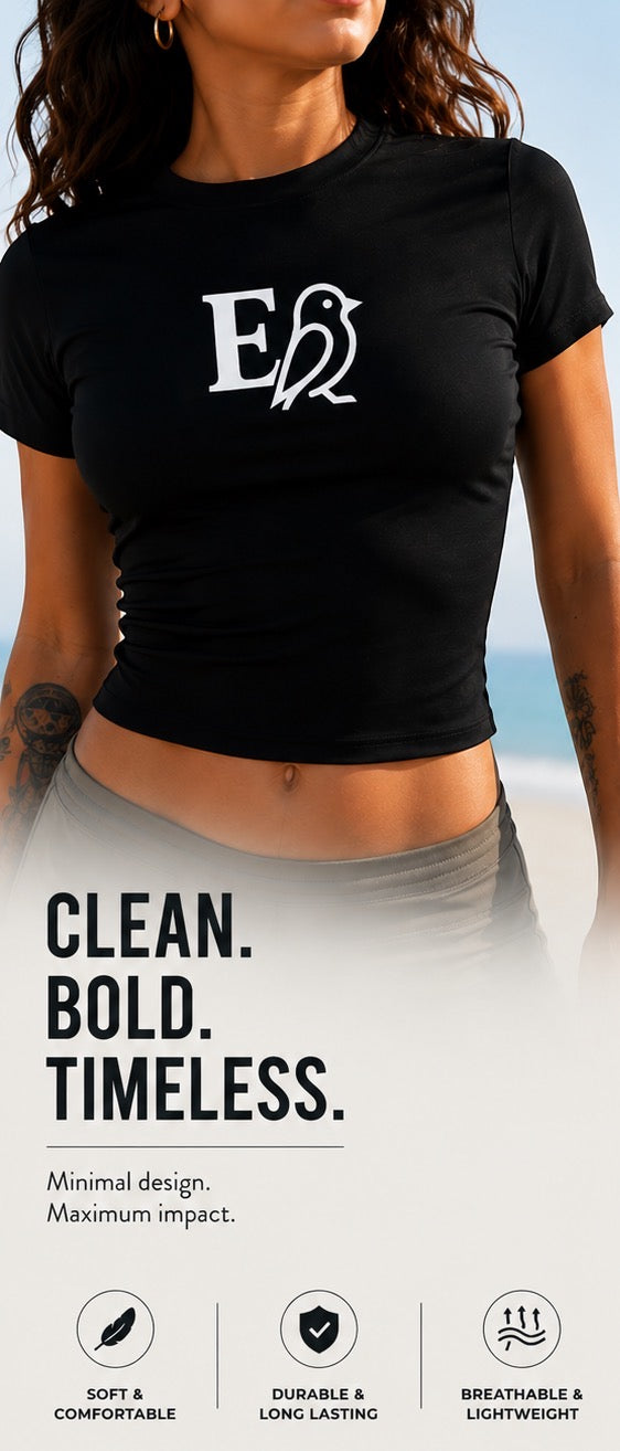 Early Bird Ladies Workout Crop Shirt
